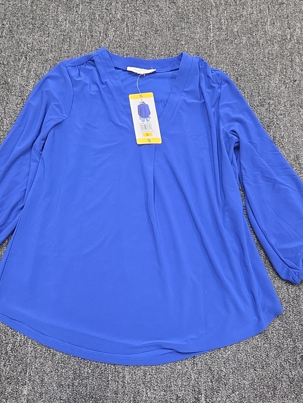 (#4) Two by Vince Camuto Cobalt Blue V-Neck Blouse
